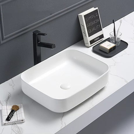 Counter Top Matt White Poseidon - ACS Bathrooms