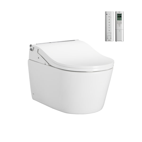 TOTO Wall Hung D Shaped & RX Washlet Auto Flush Gloss Toto - ACS Bathrooms
