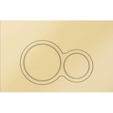 AXENT Cistern Button Brushed Brass Toto - ACS Bathrooms