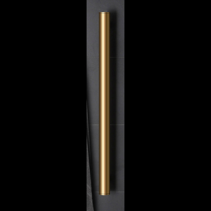 Bespoke Tube Series (Single) - NON HEATED Brushed Brass Hydrotherm - ACS Bathrooms