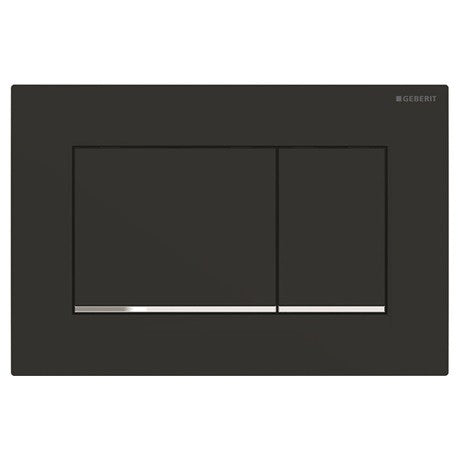 Sigma30 Matte Black Geberit - ACS Bathrooms