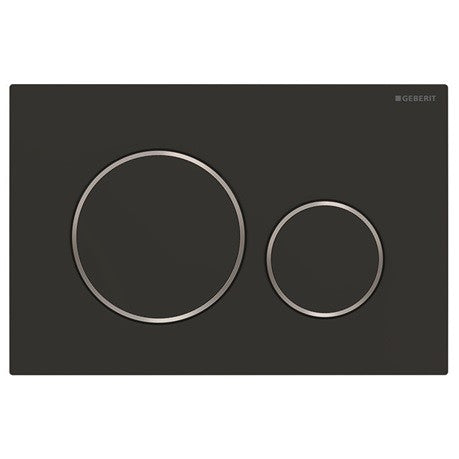 Sigma20 Matte Black Geberit - ACS Bathrooms