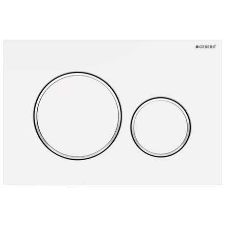 Sigma20 Matte White Geberit - ACS Bathrooms
