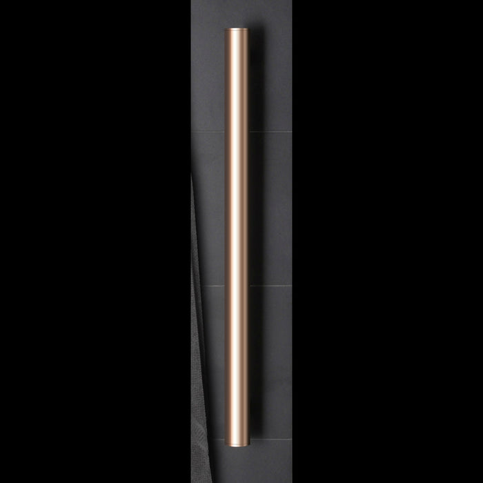 Bespoke Tube Series (Single) Brushed Rose Gold Hydrotherm - ACS Bathrooms