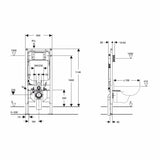 Sigma8 Duofix NA Geberit - ACS Bathrooms
