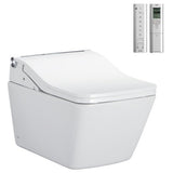 TOTO Wall Hung Square Pan & SW Washlet Auto Flush Gloss Toto - ACS Bathrooms