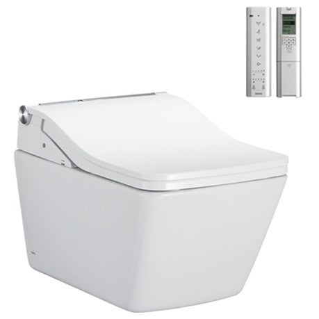 TOTO Wall Hung Square Pan & SW Washlet Auto Flush Gloss Toto - ACS Bathrooms