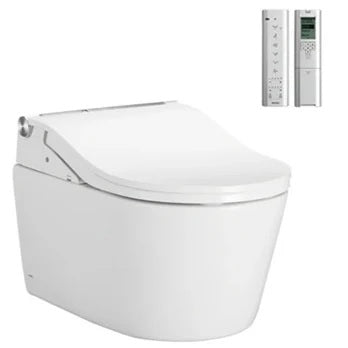 TOTO Wall Hung D Shaped Pan & RX Washlet Gloss Toto - ACS Bathrooms