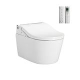 TOTO Wall Hung D Shaped Pan & RX Washlet Manual Flush Gloss Toto - ACS Bathrooms